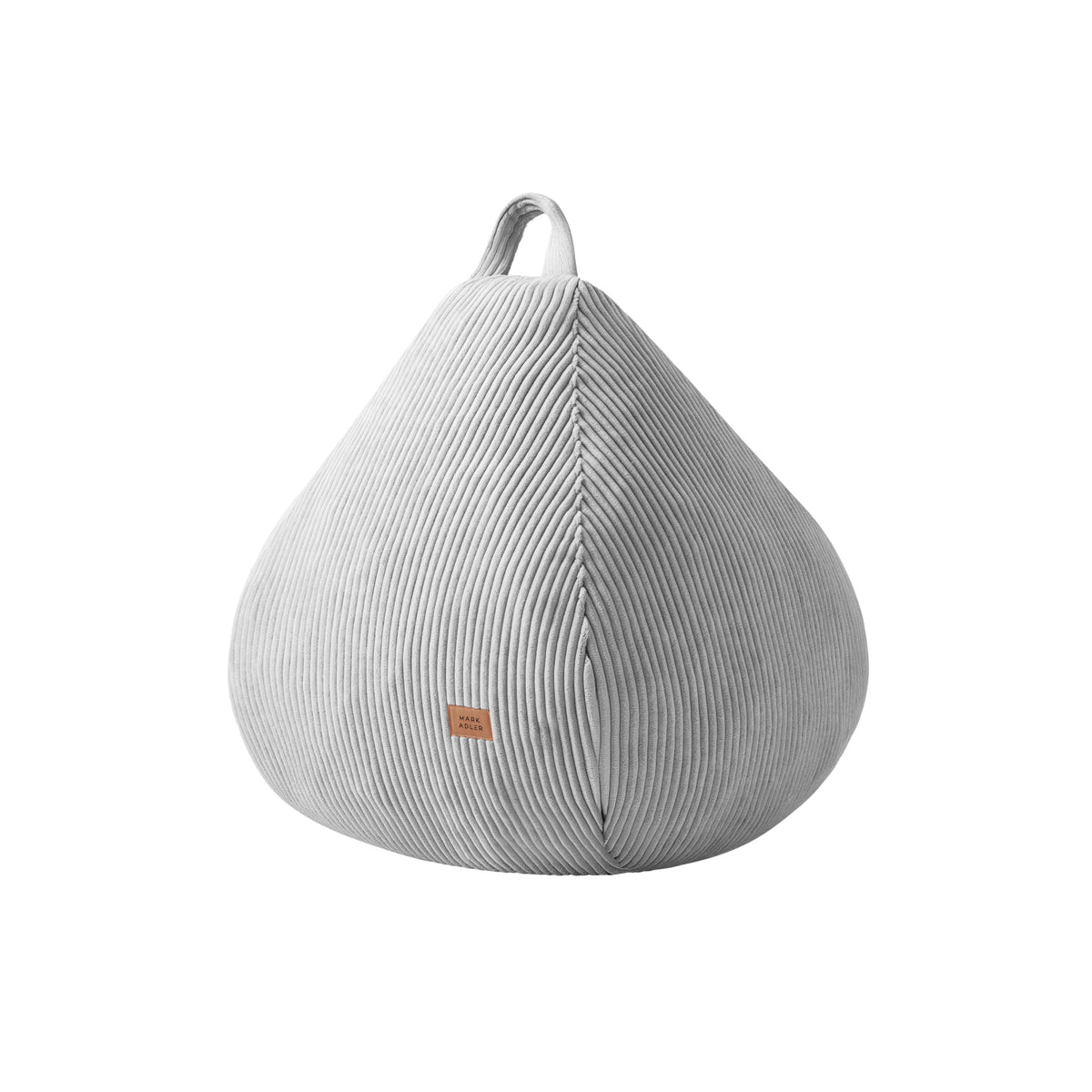 Пъф-чувал от велур, сив, Mark Adler Comfy 1.0 Grey