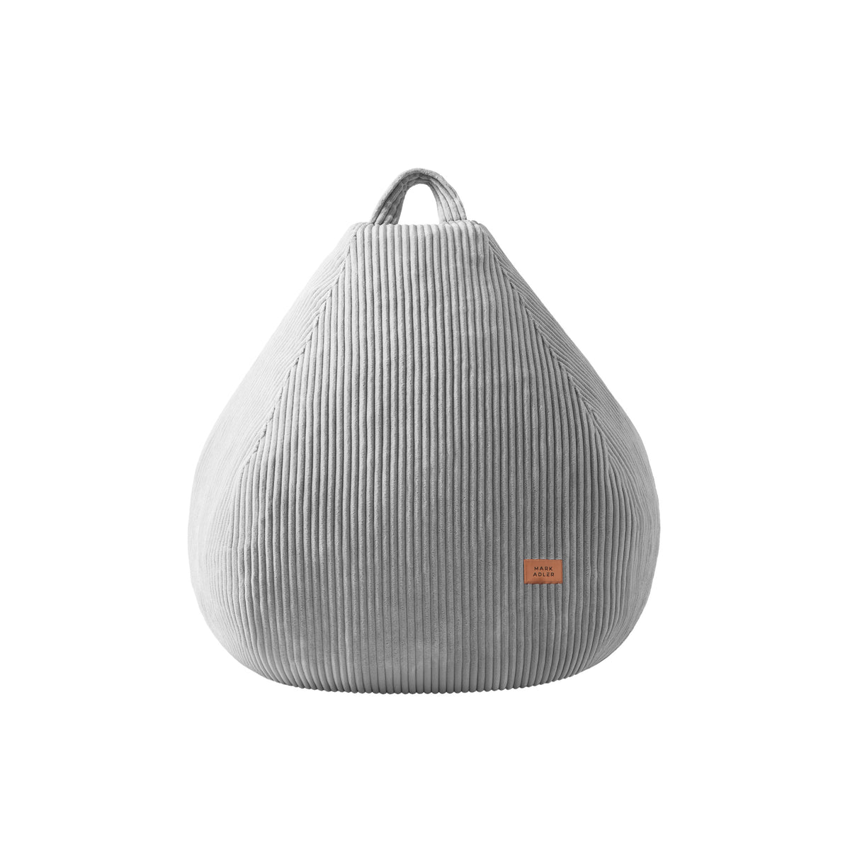 Пъф-чувал от велур, сив, Mark Adler Comfy 1.0 Grey