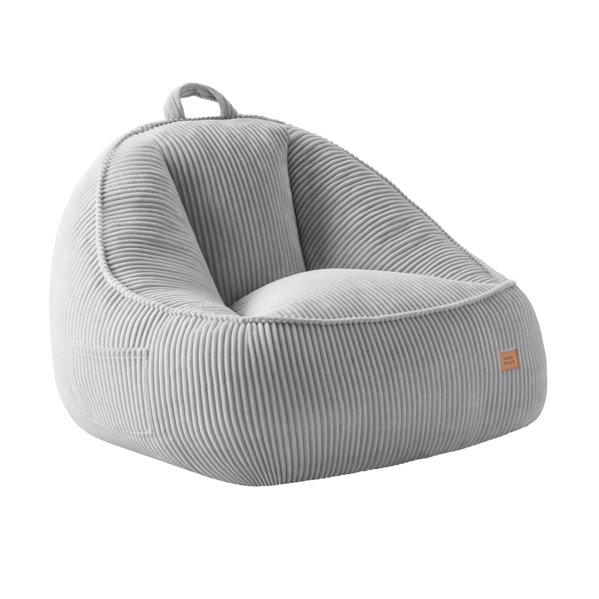 Mark Adler Comfy 4.0 Grey háttámlás, kordbársony puffszék