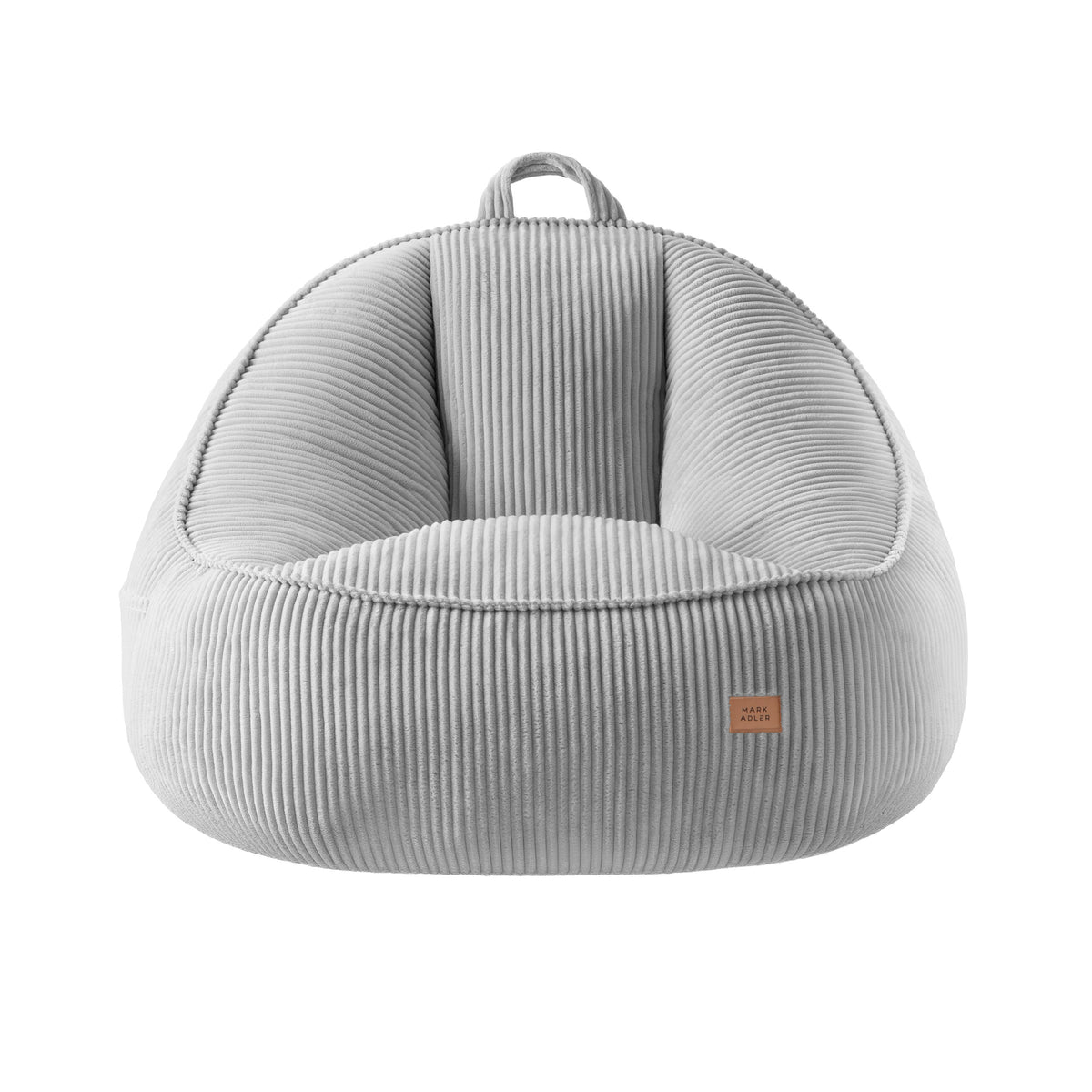 Mark Adler Comfy 4.0 Grey háttámlás, kordbársony puffszék