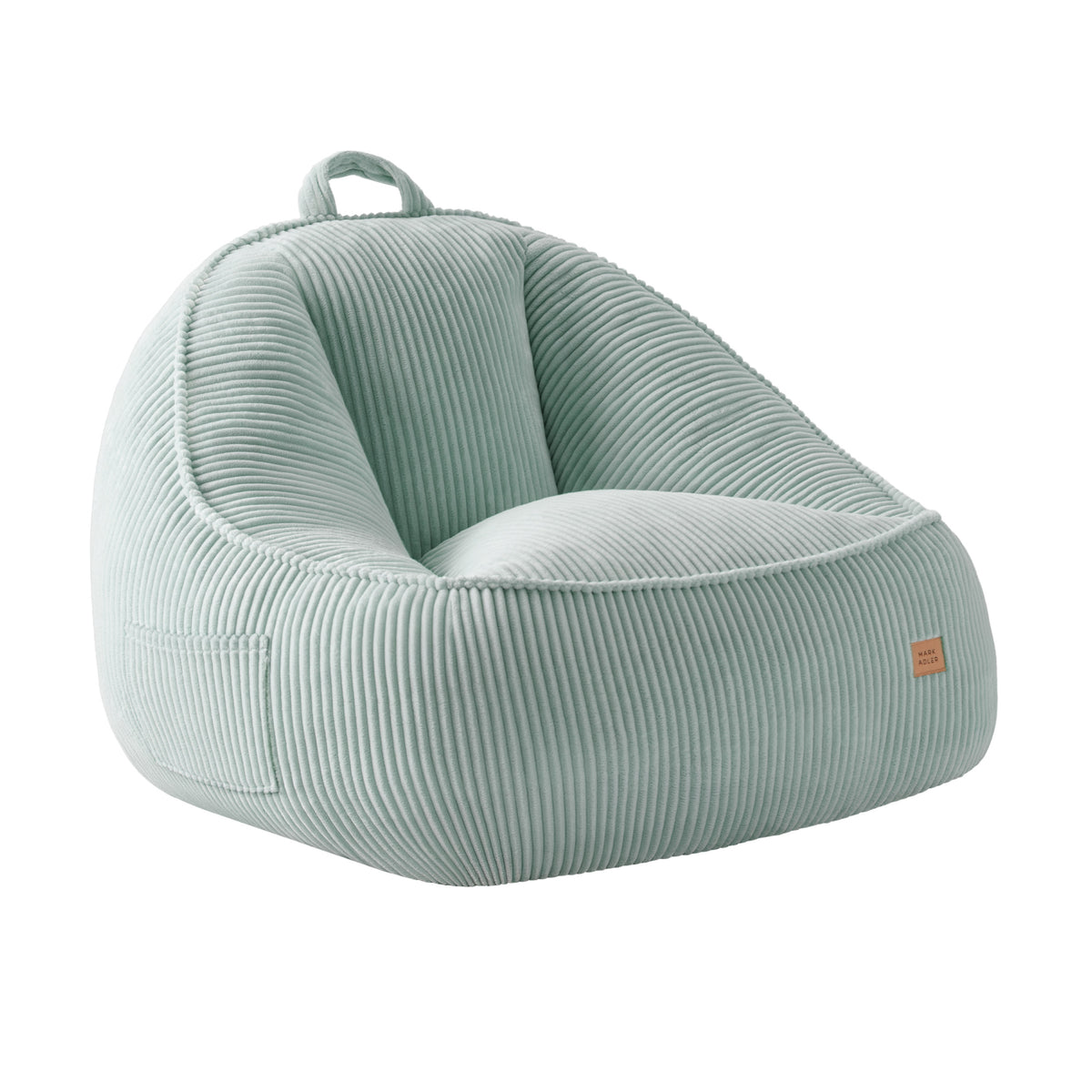 Mark Adler Comfy 4.0 Sage háttámlás, kordbársony puffszék