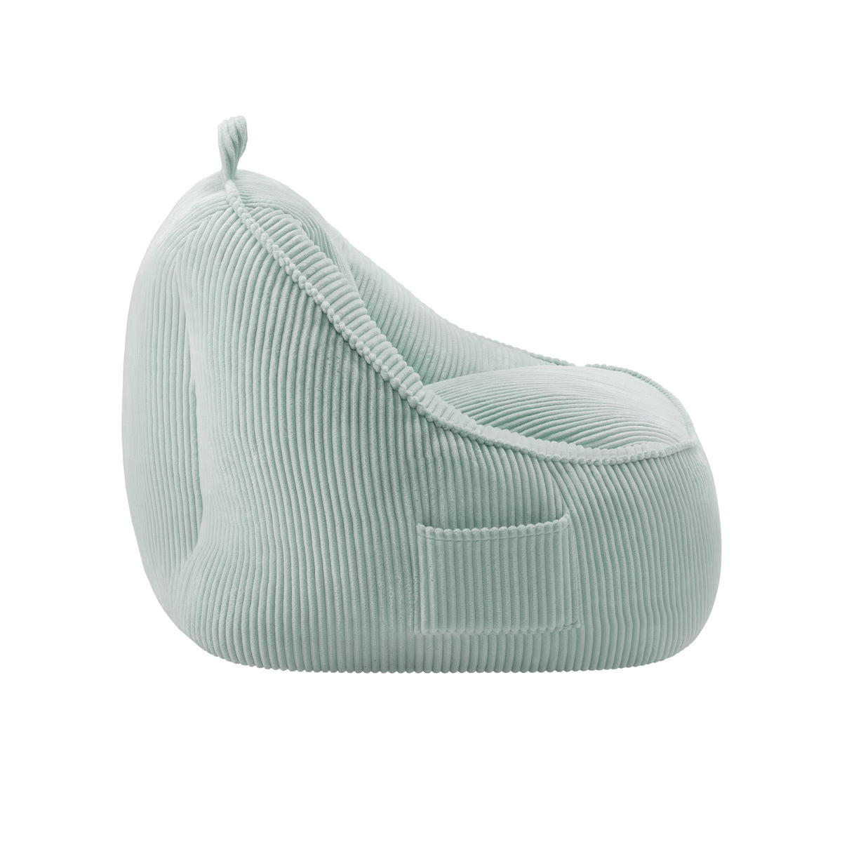 Mark Adler Comfy 4.0 Sage háttámlás, kordbársony puffszék