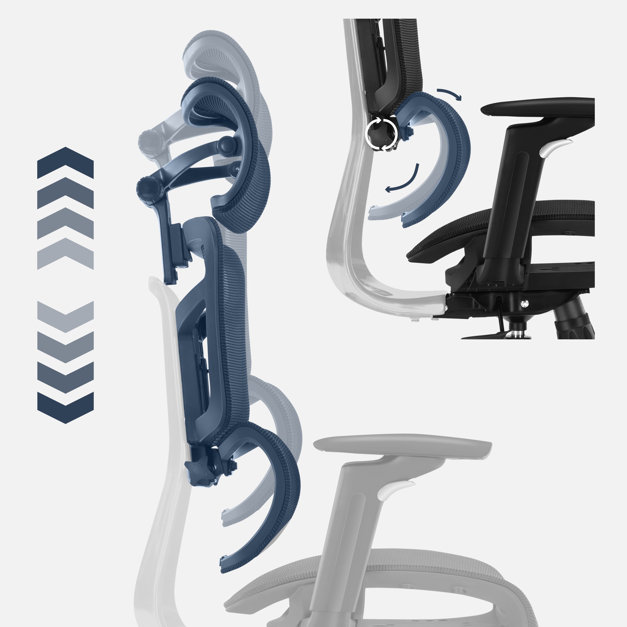 Regulowana wysokość oparcia