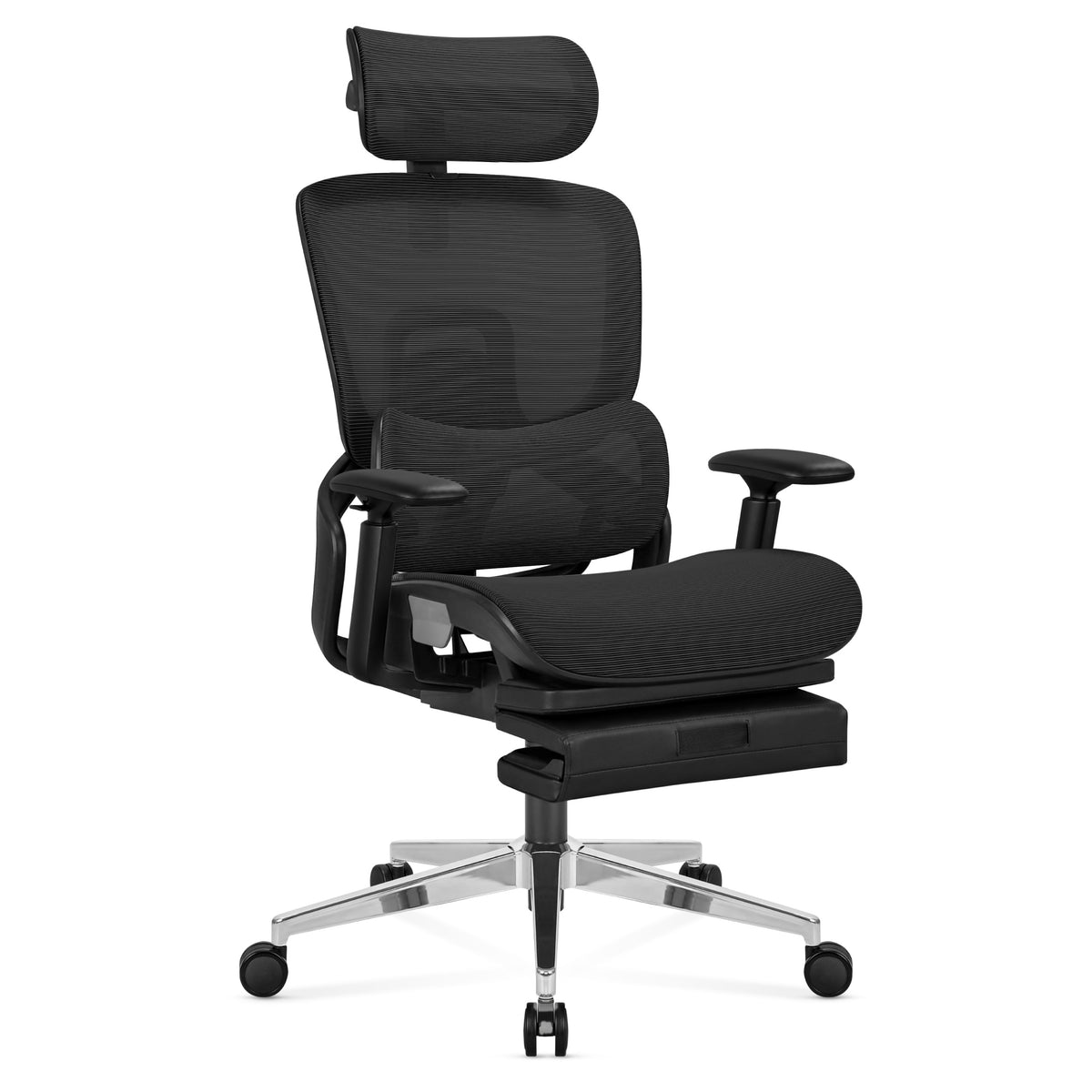 Mark Adler Expert 9.3 Black ergonómikus fotel lábtartóval