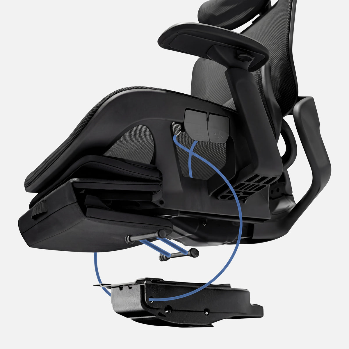 Mark Adler Expert 9.3 Black ergonómikus fotel lábtartóval