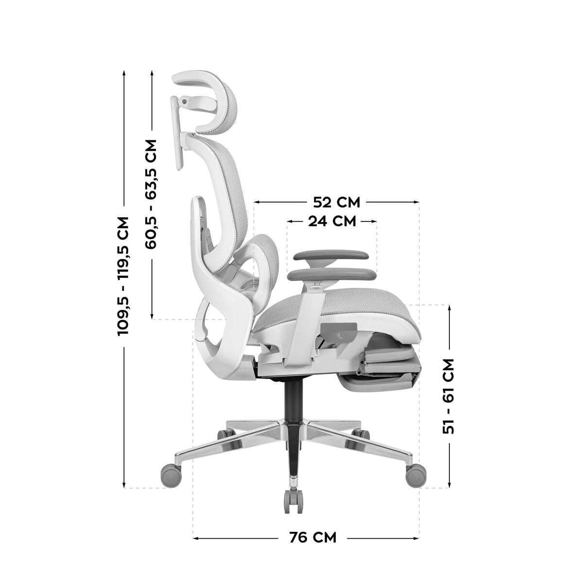 Mark Adler Expert 9.3 Grey ergonómikus szék