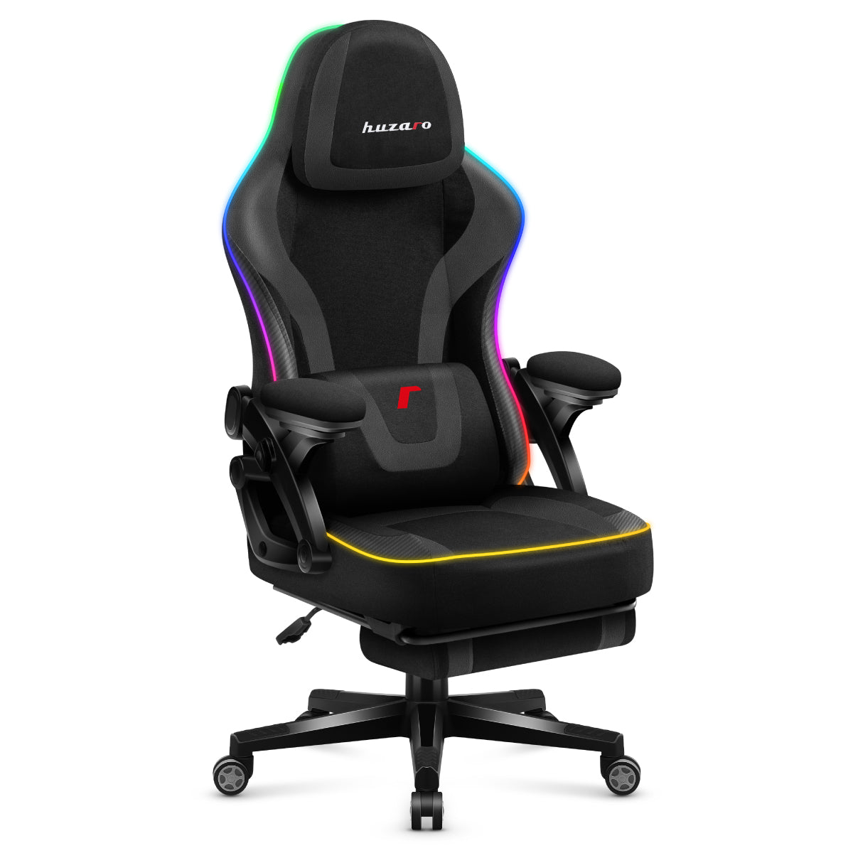 Гейминг стол Huzaro Force 4.6 Black RGB Smart