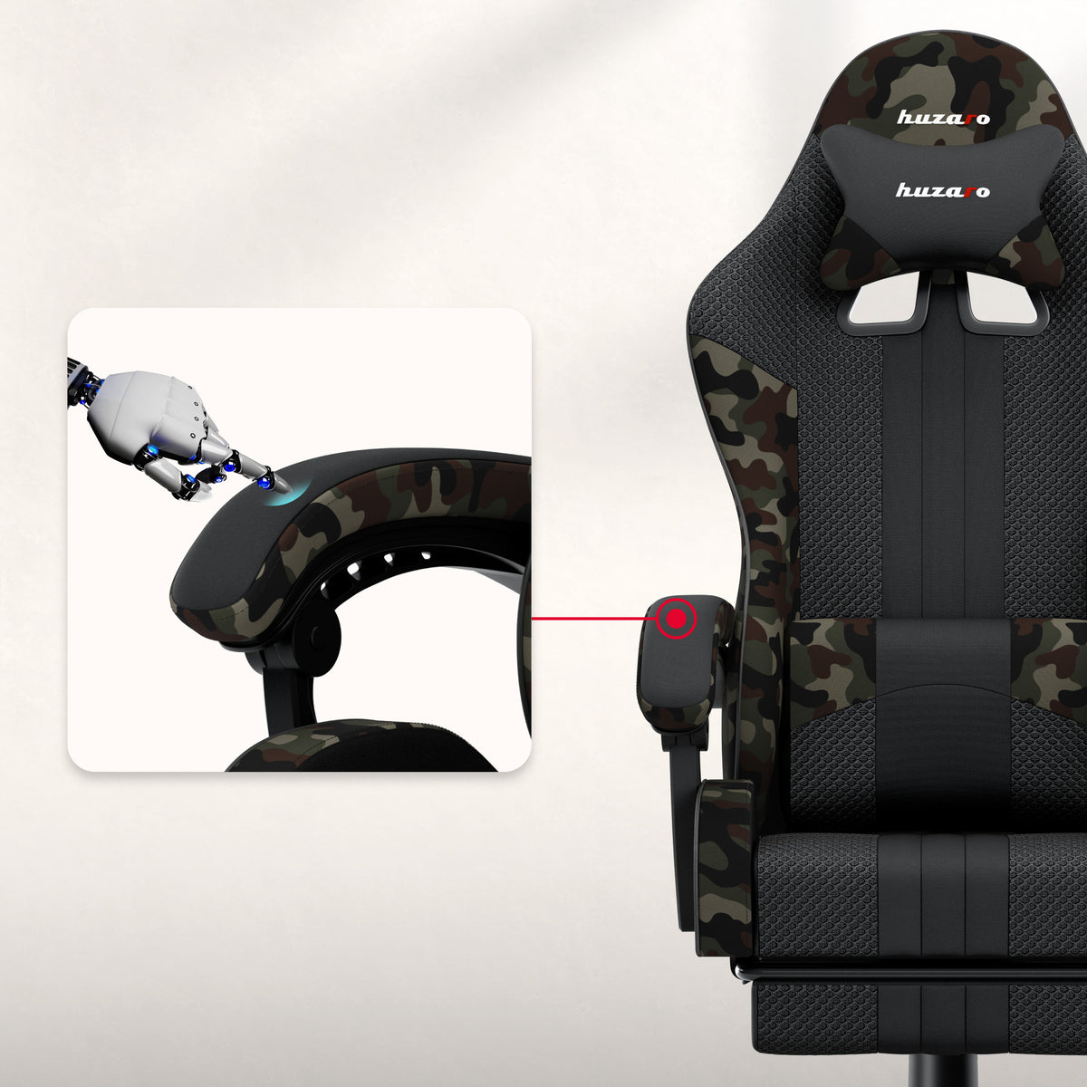 Huzaro Force 4.7 Camo Mesh gamer szék