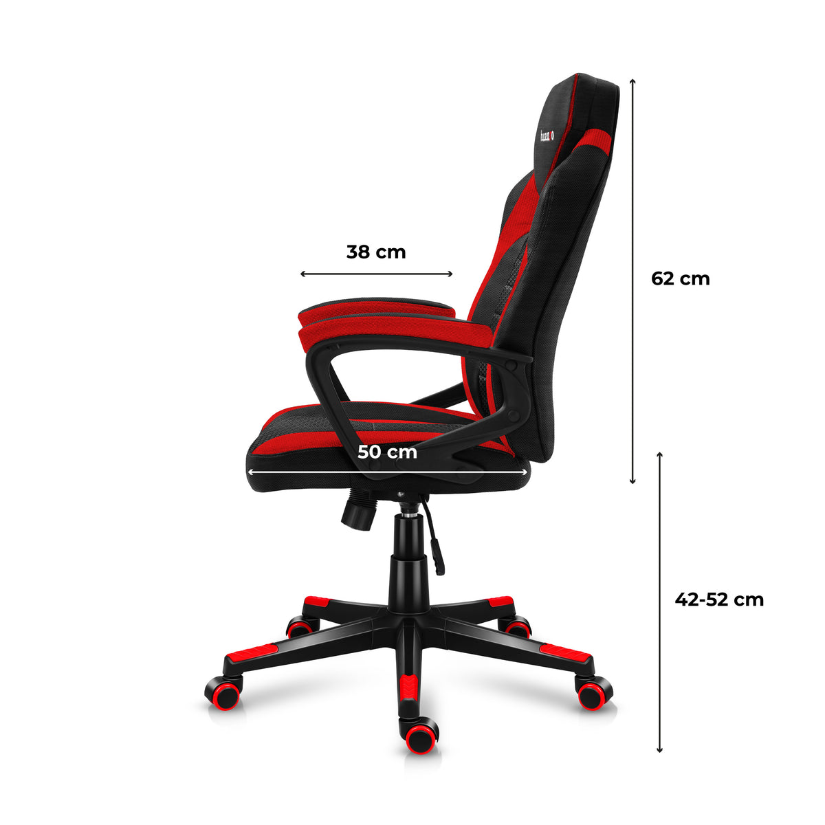 HUZARO FORCE 2.5 Red Mesh gamer szék