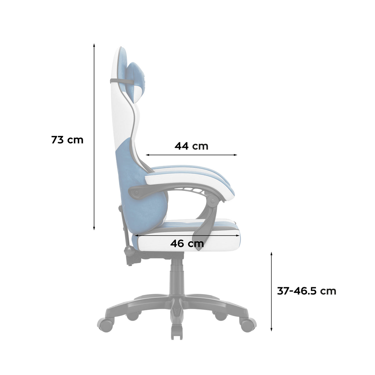 Huzaro Force 2.7 Blue velúr gaming szék