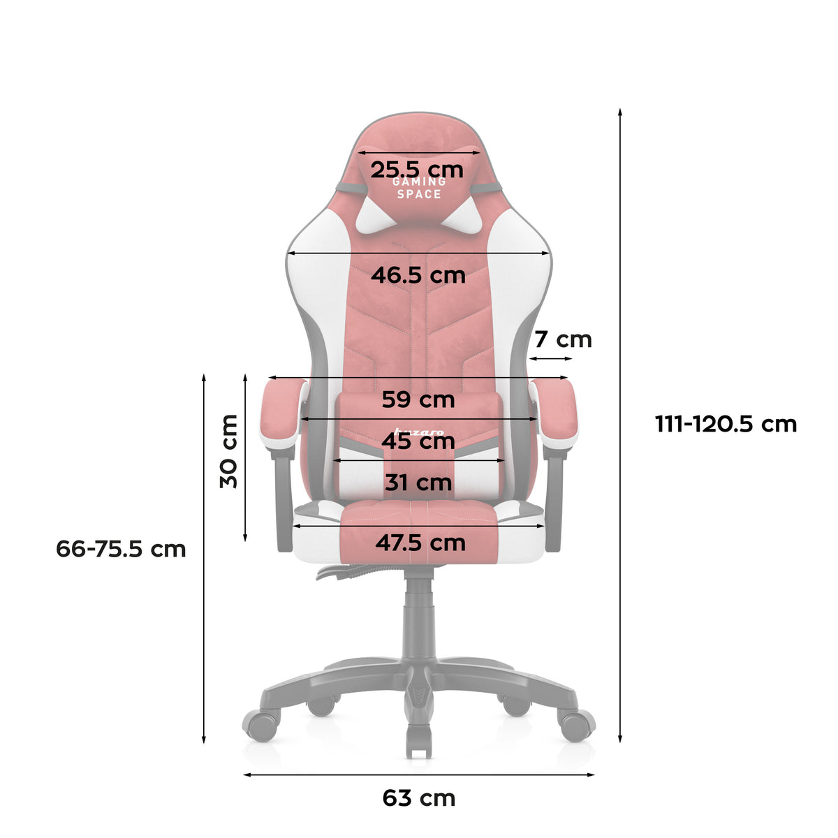Huzaro Force 2.7 Red velúr gaming szék