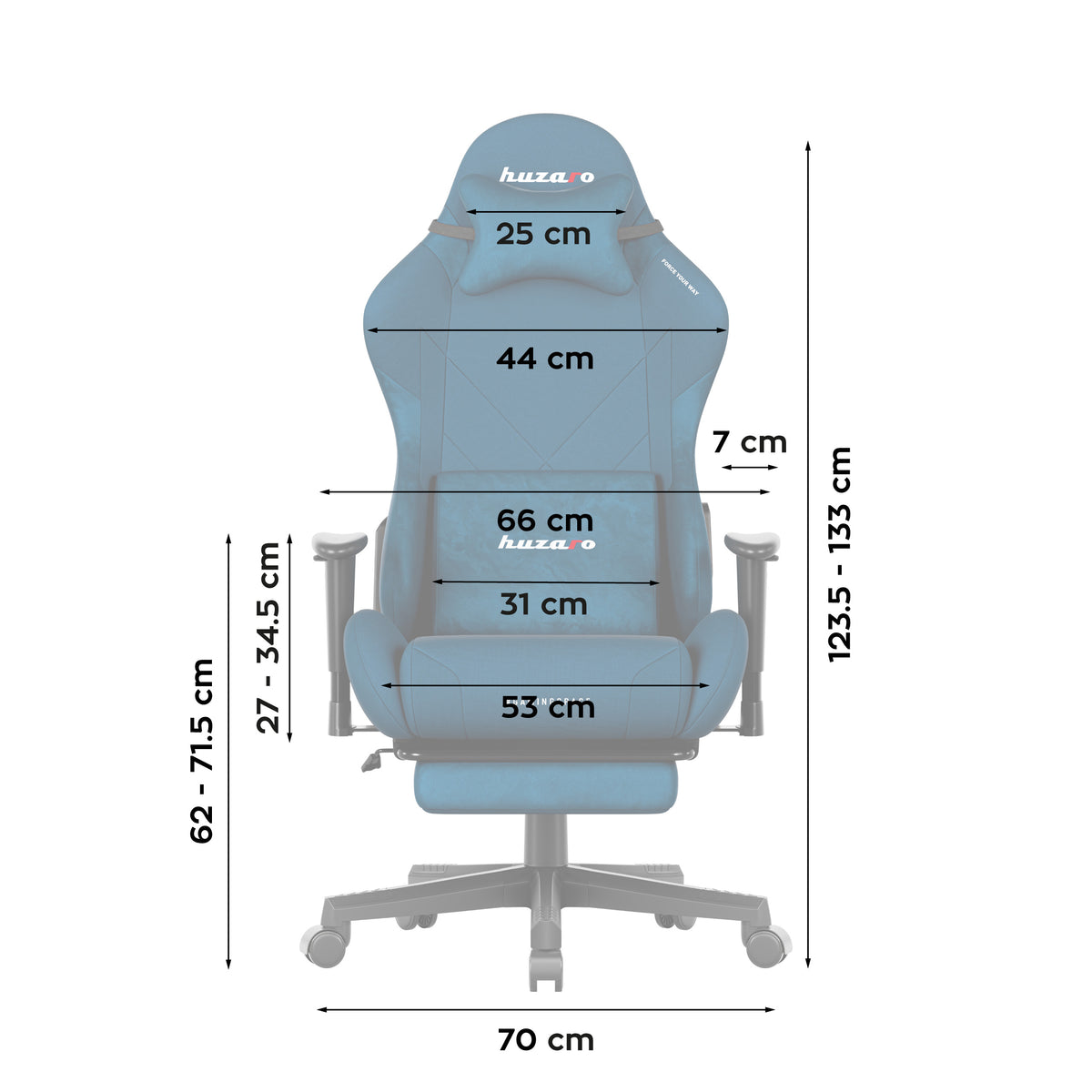 Huzaro Force 5.7 Blue gamer szék