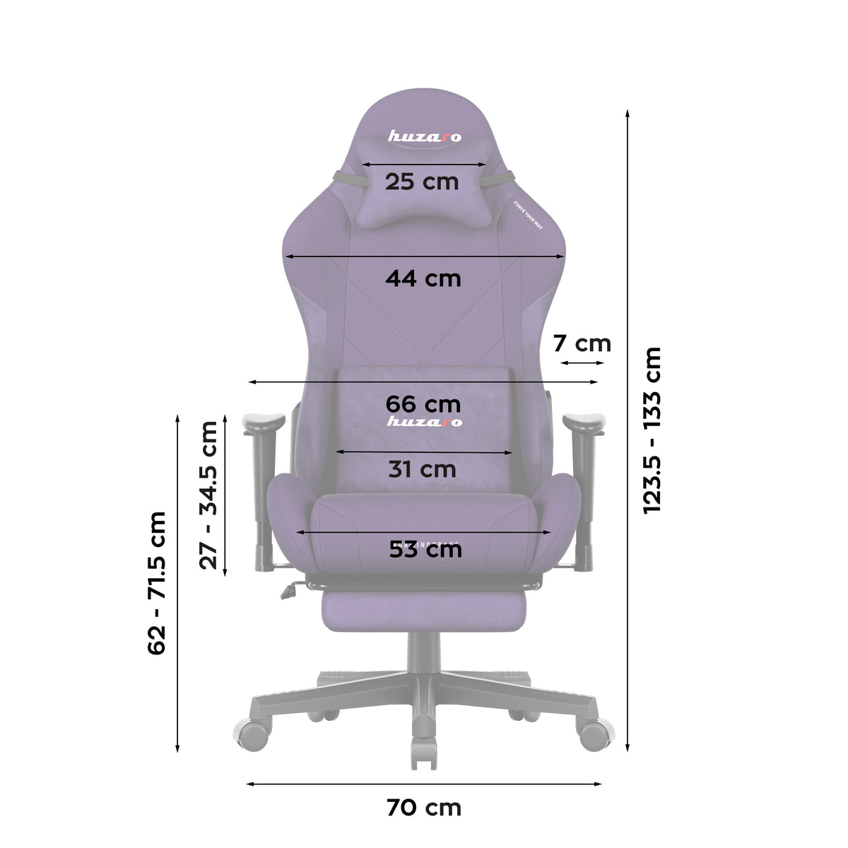Huzaro Force 5.7 Purple gamer szék