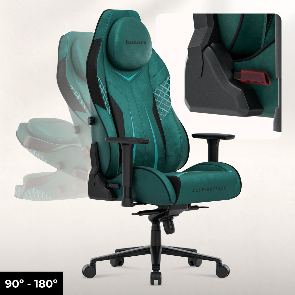 Huzaro Force 8.3 Green szarvasbőr gaming szék
