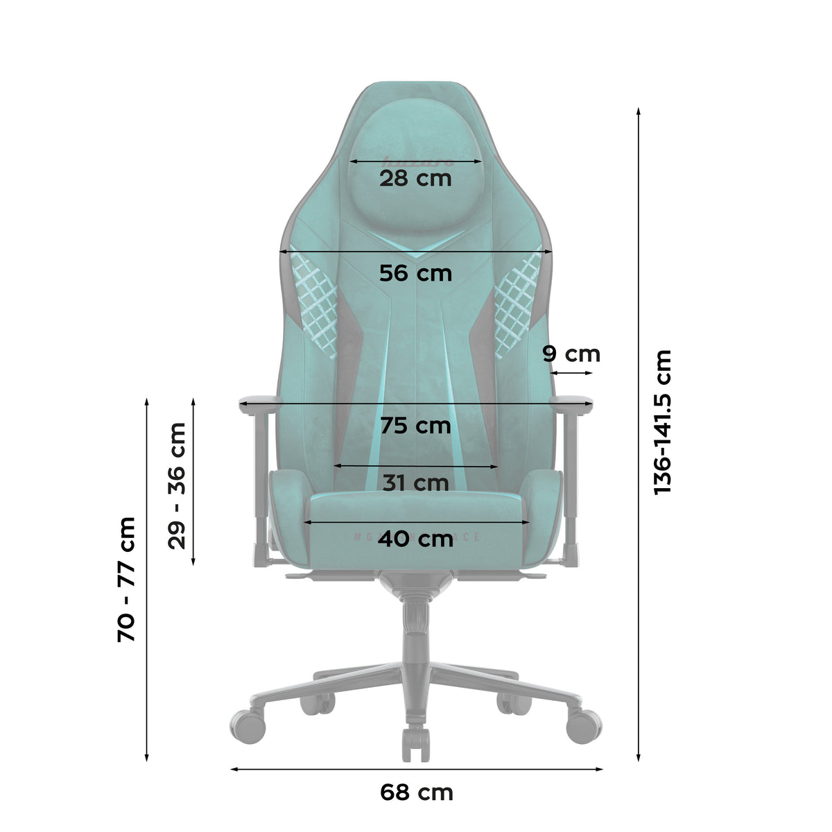 Huzaro Force 8.3 Green szarvasbőr gaming szék