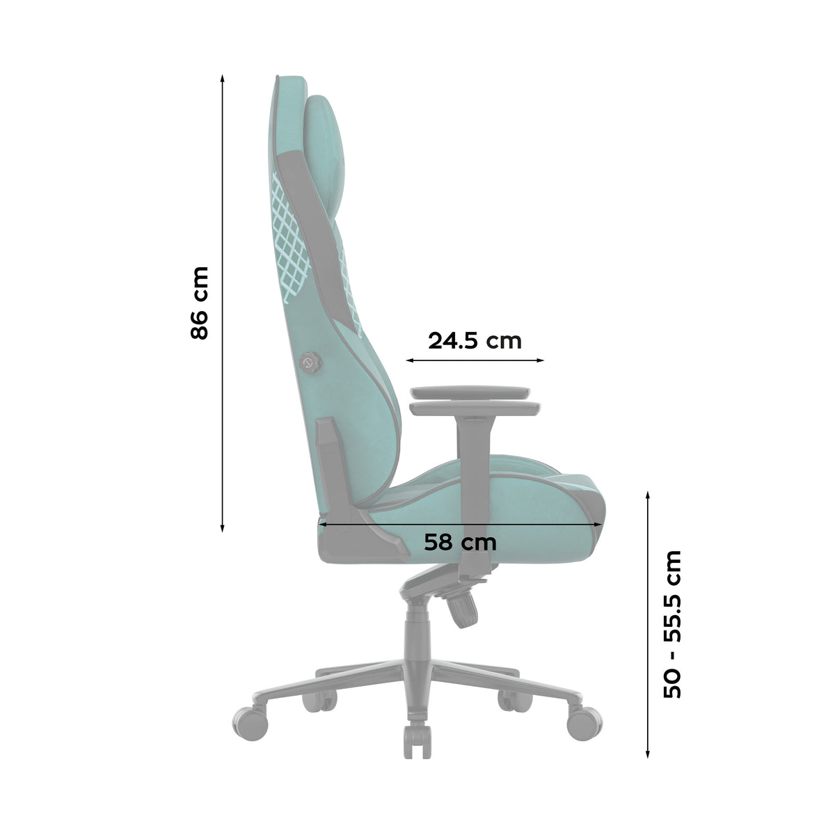 Huzaro Force 8.3 Green szarvasbőr gaming szék