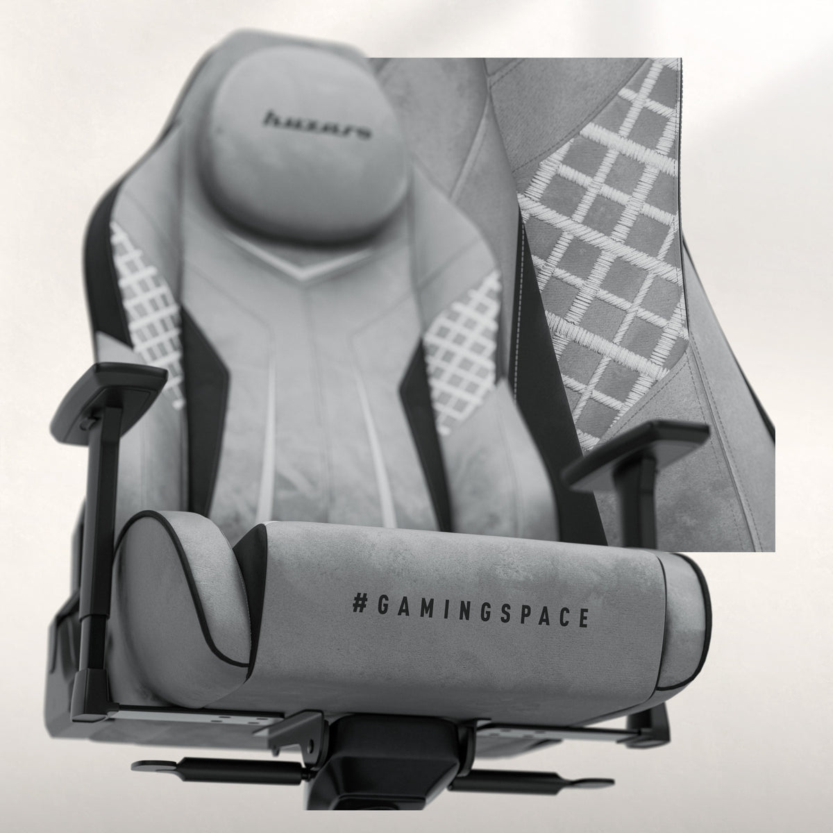 Гейминг стол от замша Huzaro Force 8.3 Grey
