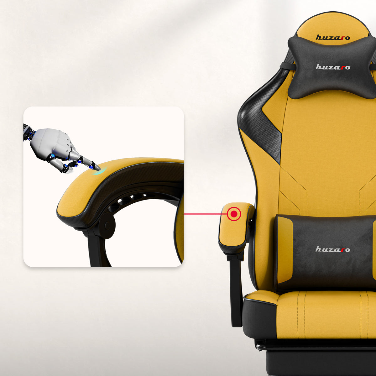 Гейминг стол Huzaro Force 3.7 Yellow