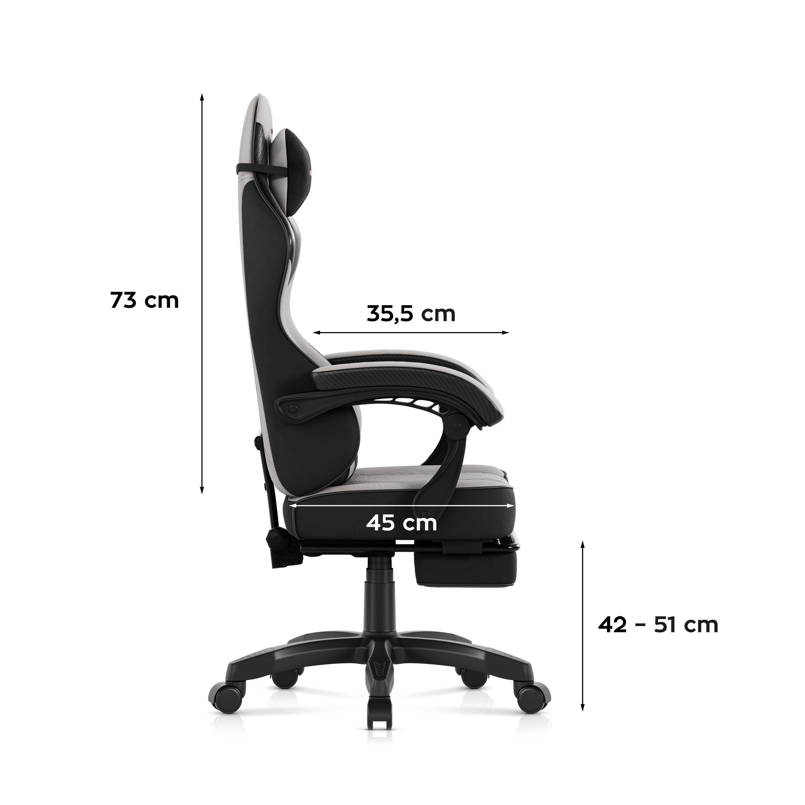 Fotel gamingowy Huzaro Force 3.7 Grey