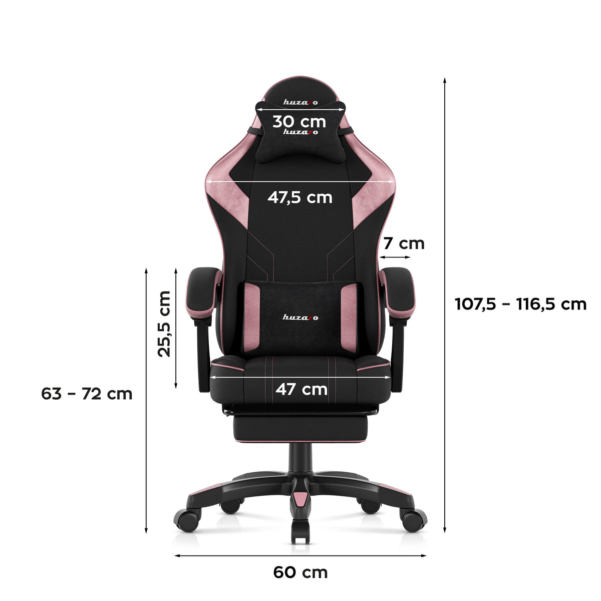 Huzaro Force 3.7 Pink gamer szék