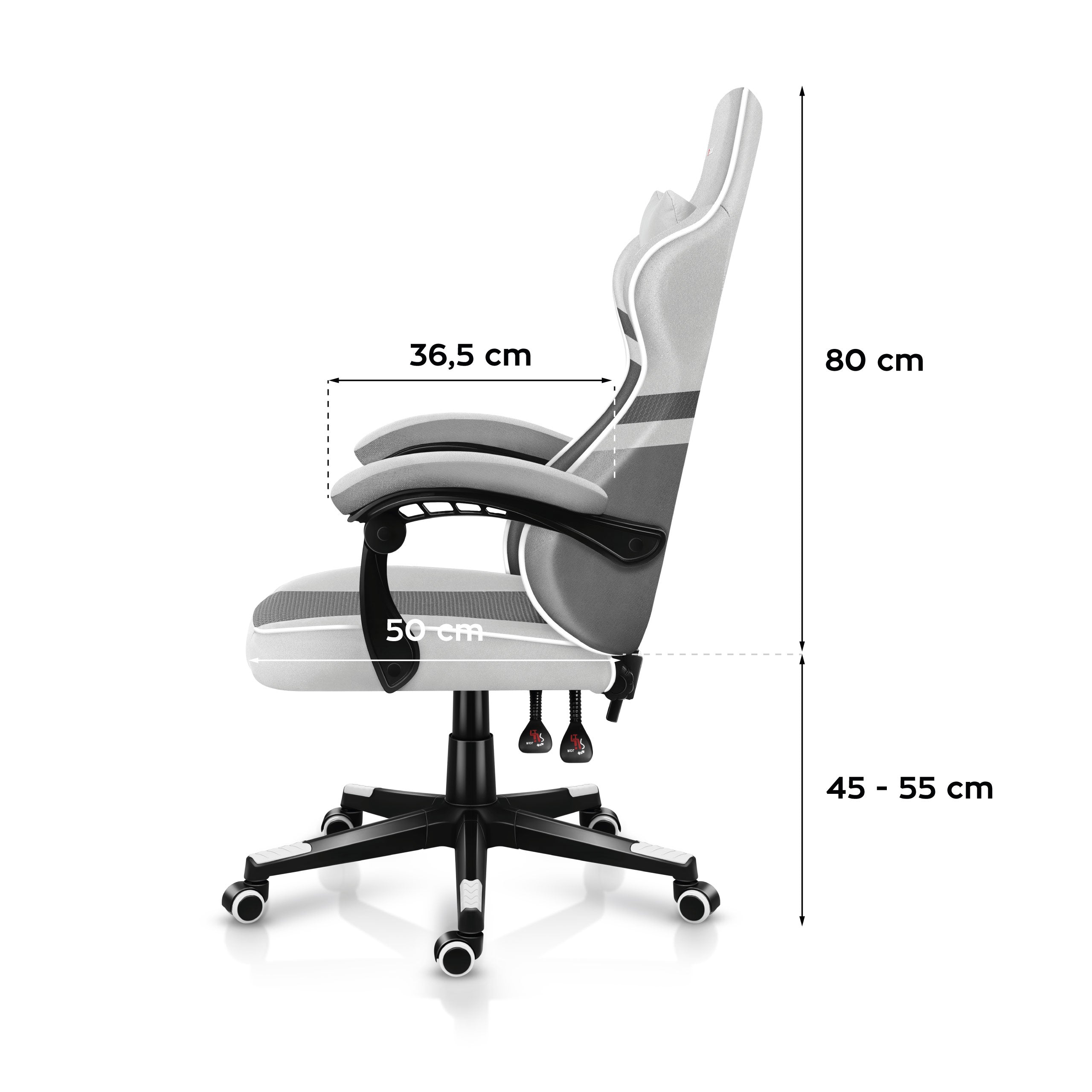 Fotel Gamingowy HUZARO FORCE 4.4 White Mesh