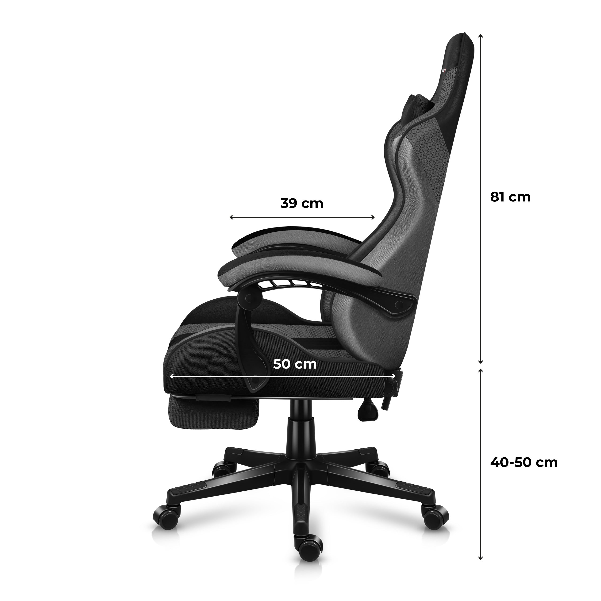 Fotel Gamingowy Huzaro Force 4.7 Grey Mesh