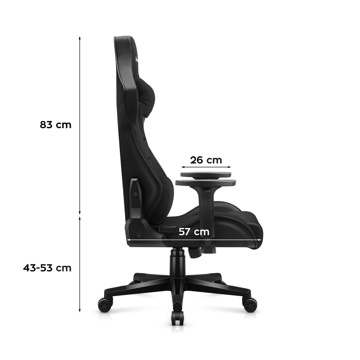 Гейминг стол HUZARO FORCE 7.6 Black