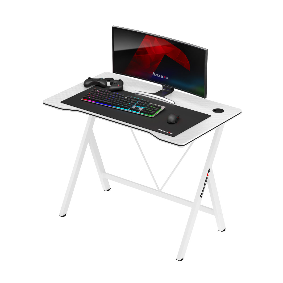 Гейминг бюро Huzaro Hero 1.4 White 100 см