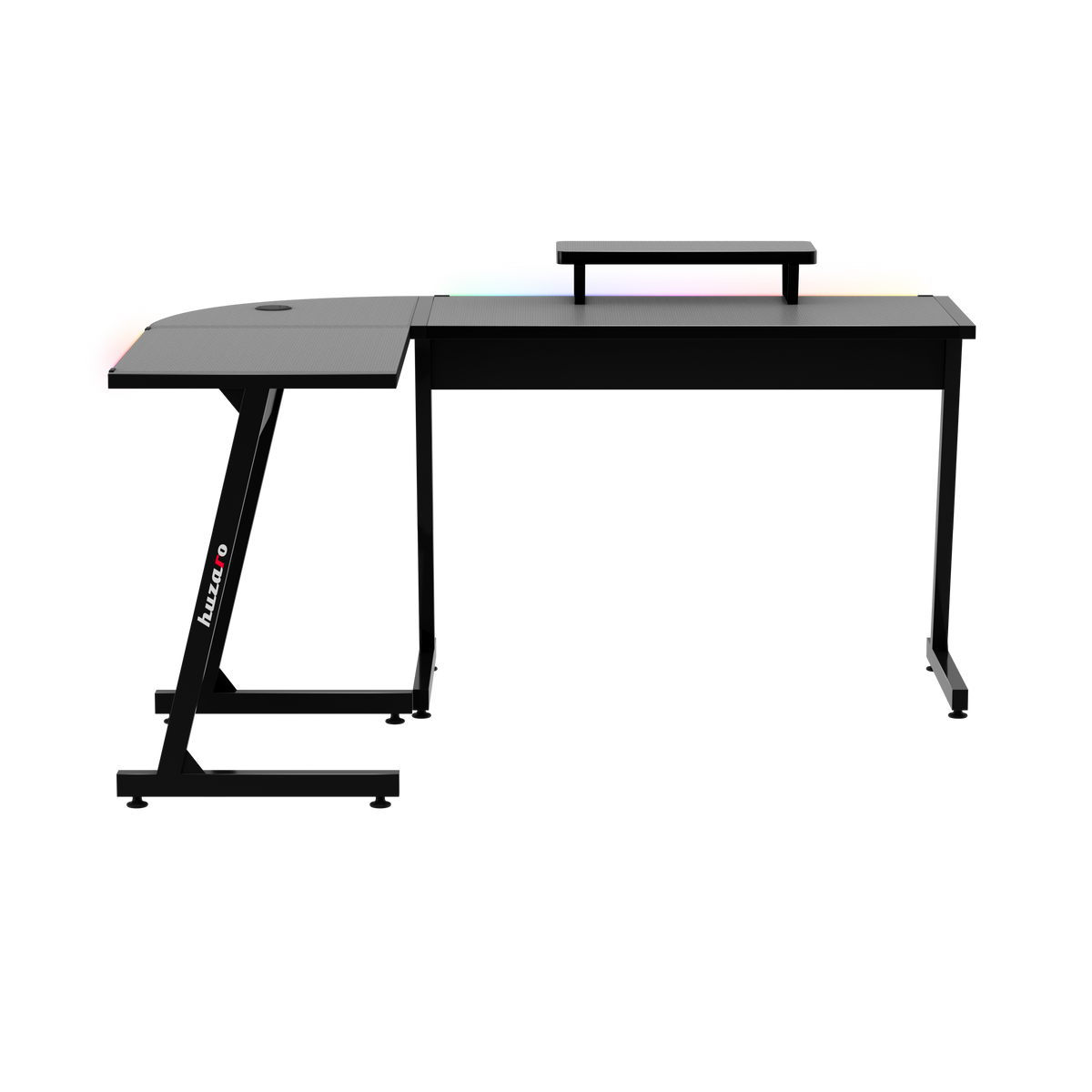 HUZARO HERO 6.0 Black RGB Smart 147 cm-es gamer íróasztal