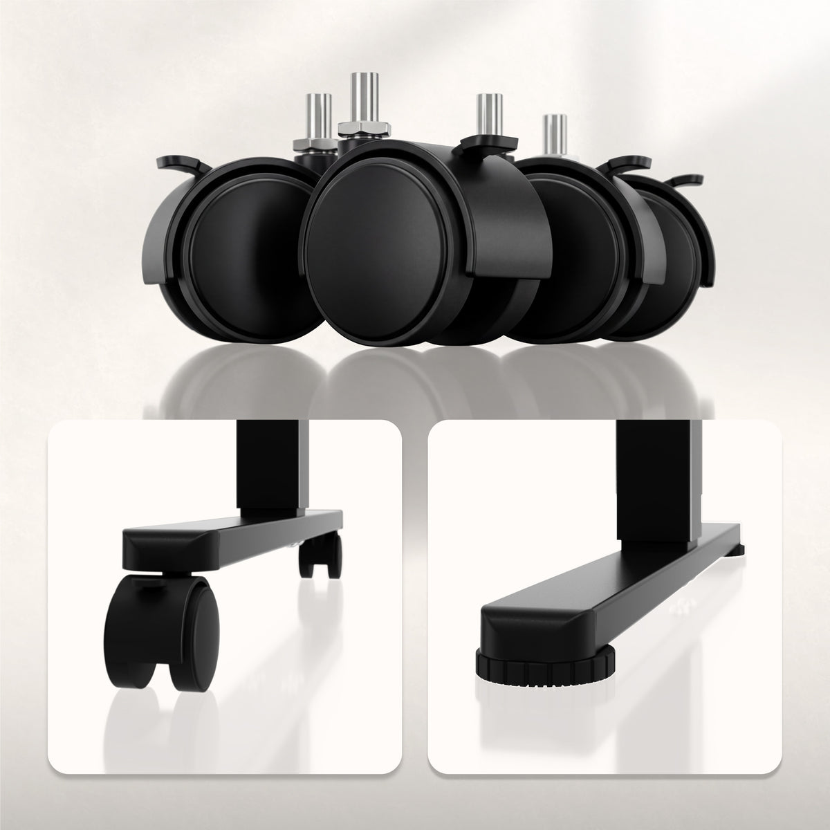 Huzaro Hero 7.8 Black elektromos, állítható, görgős íróasztal