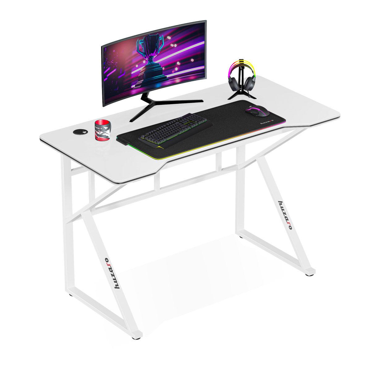 Huzaro Hero 1.6 White 120 cm-es gamer íróasztal