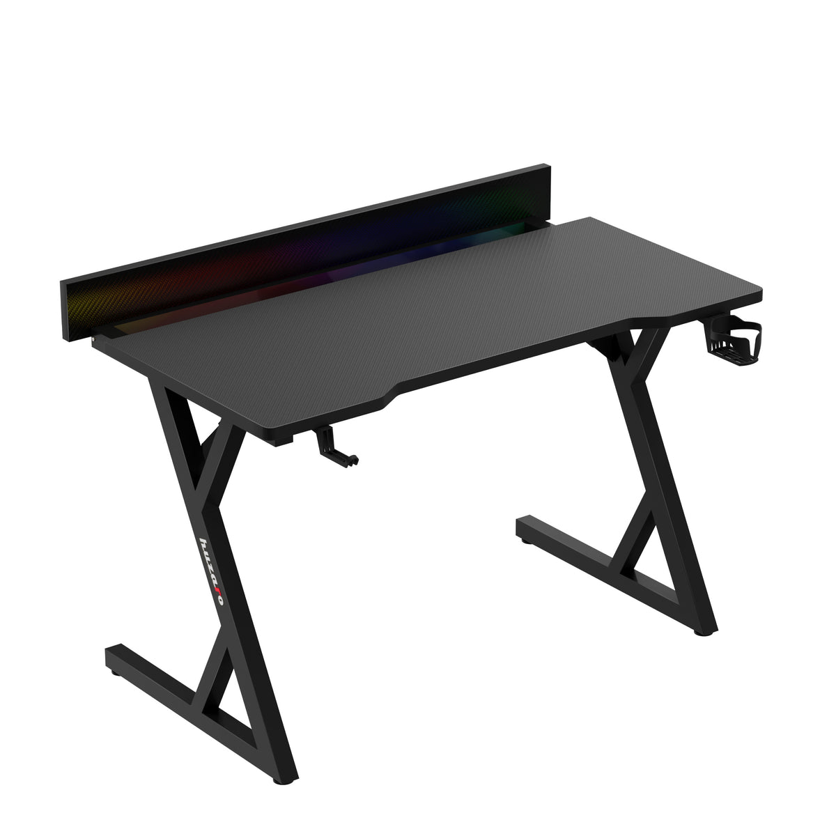 Геймърско бюро с LED осветление Hero 2.4 RGB Black