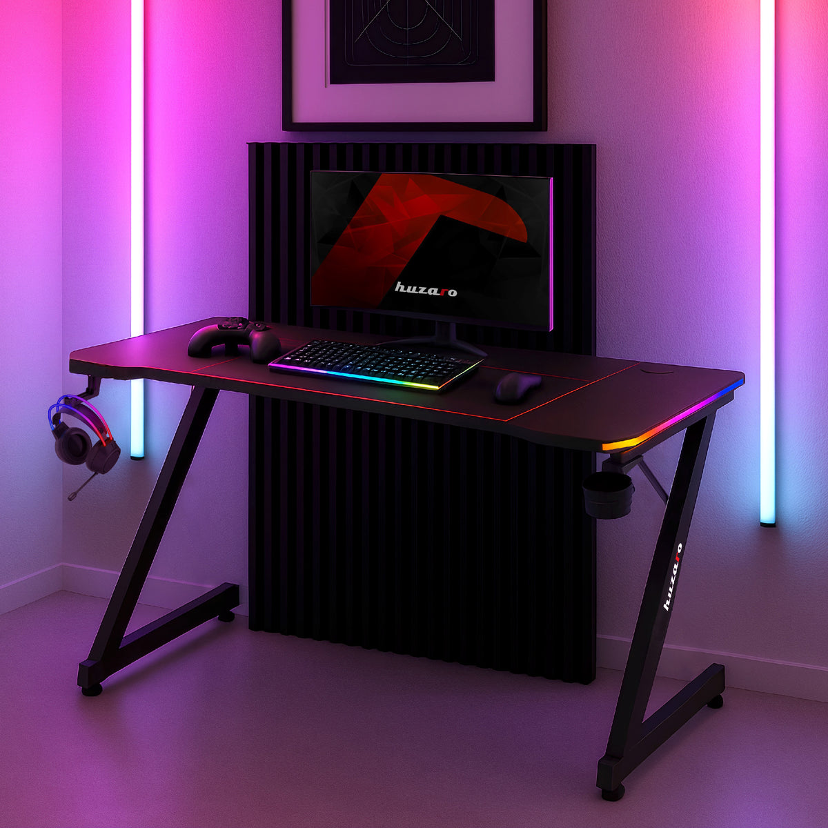 Гейминг бюро Huzaro Hero 3.3 RGB 140 см
