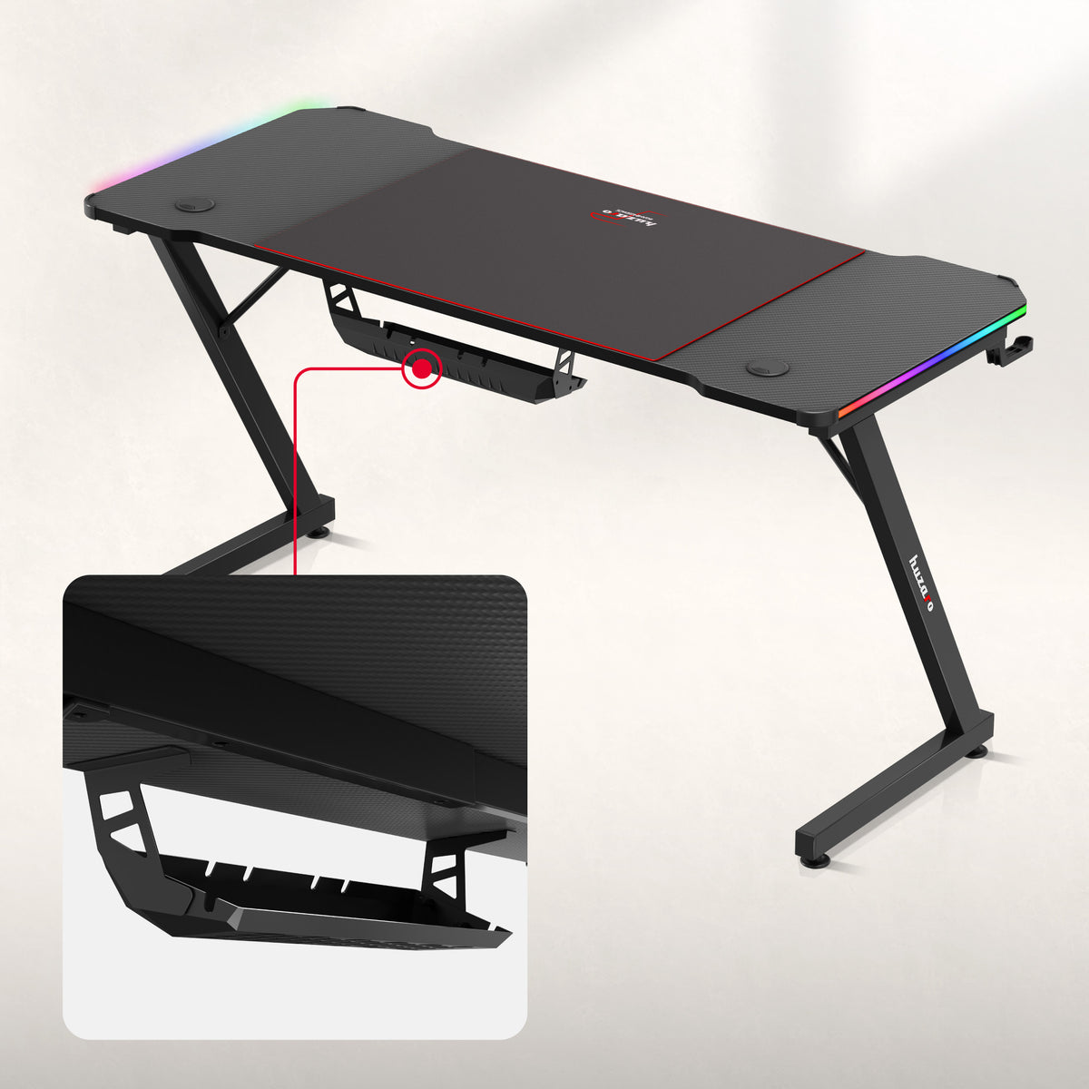 Гейминг бюро Huzaro Hero 3.3 RGB 140 см