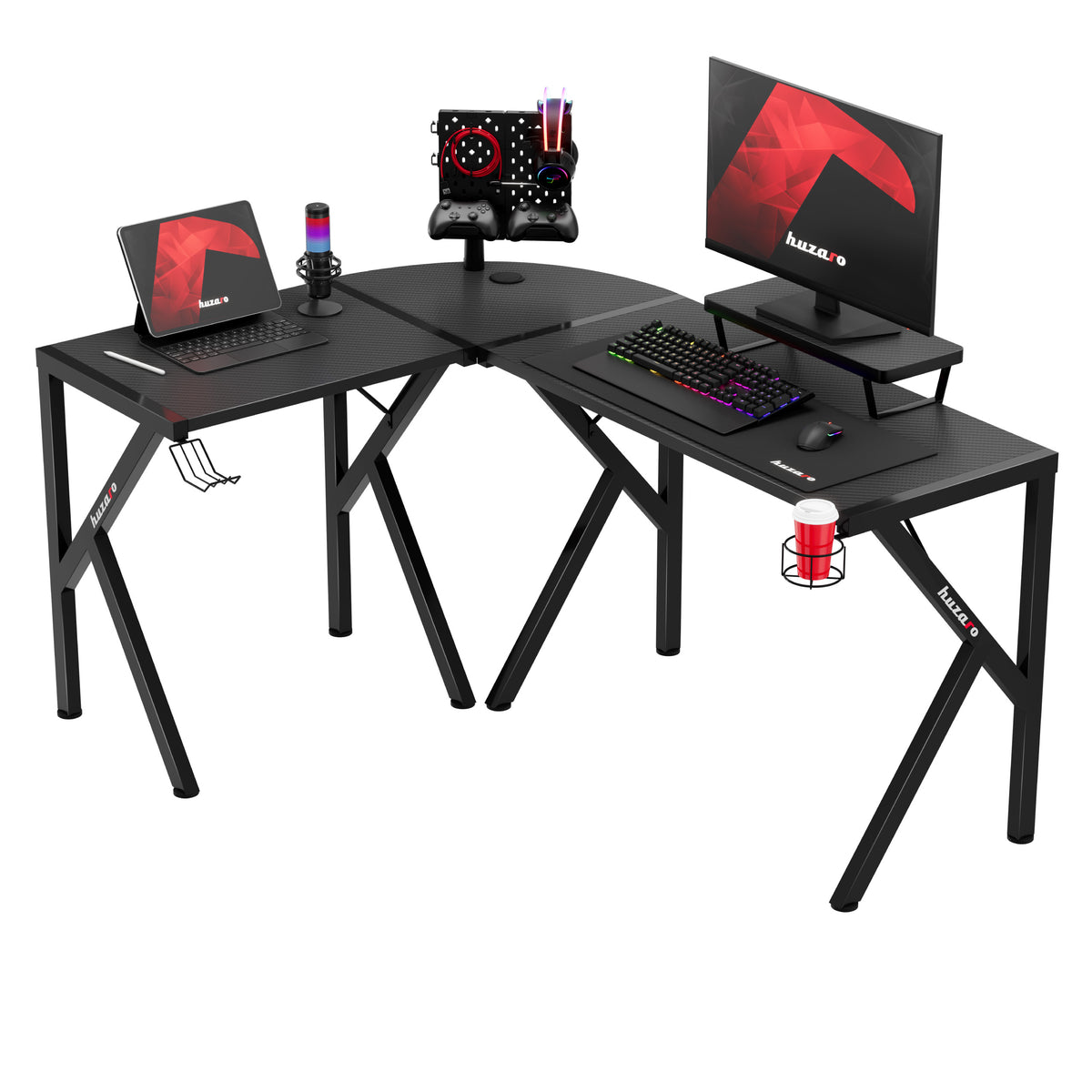 Гейминг бюро Huzaro Hero 6.3 Black 154 см