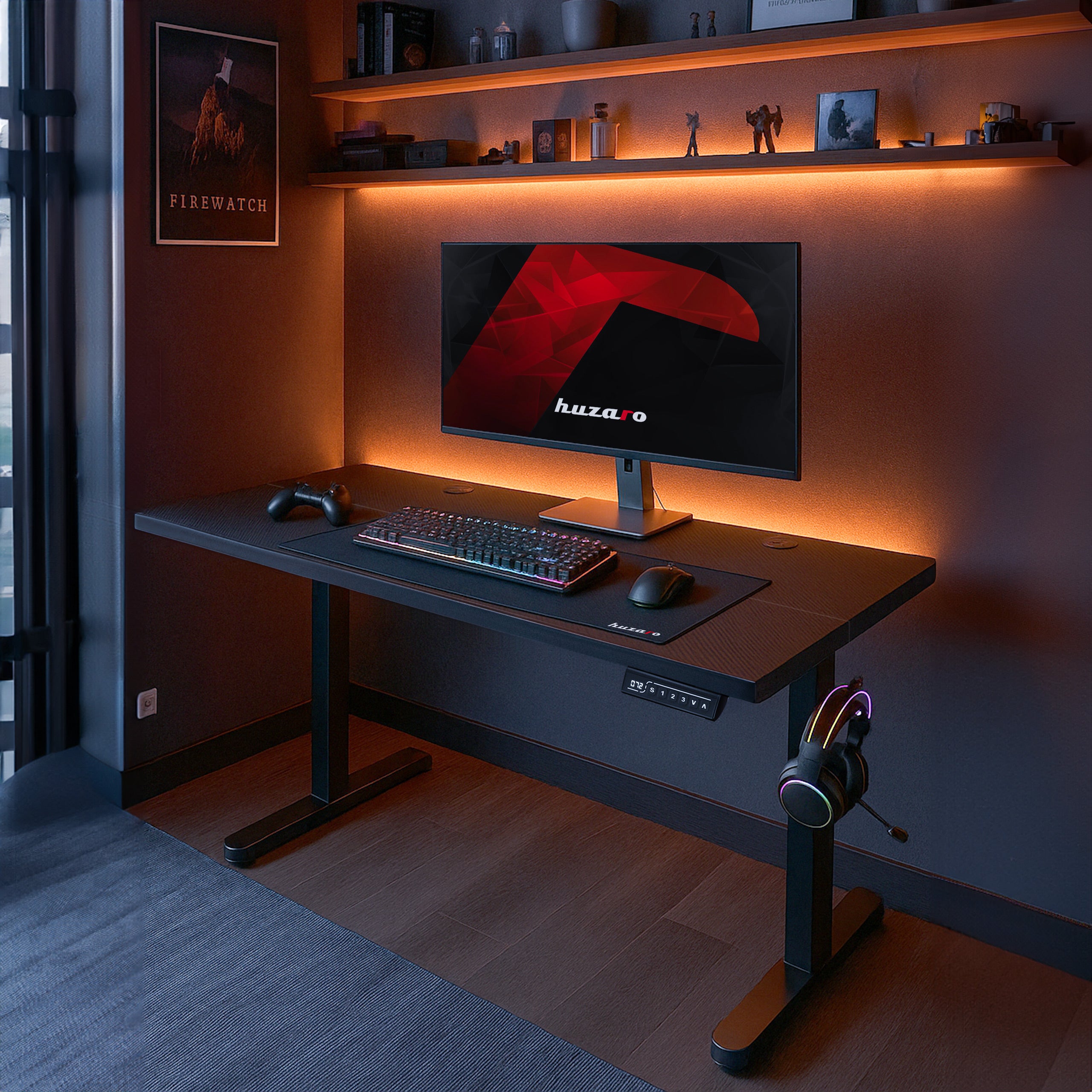 Biurko Elektryczne Huzaro Hero 8.2 Black 120 cm