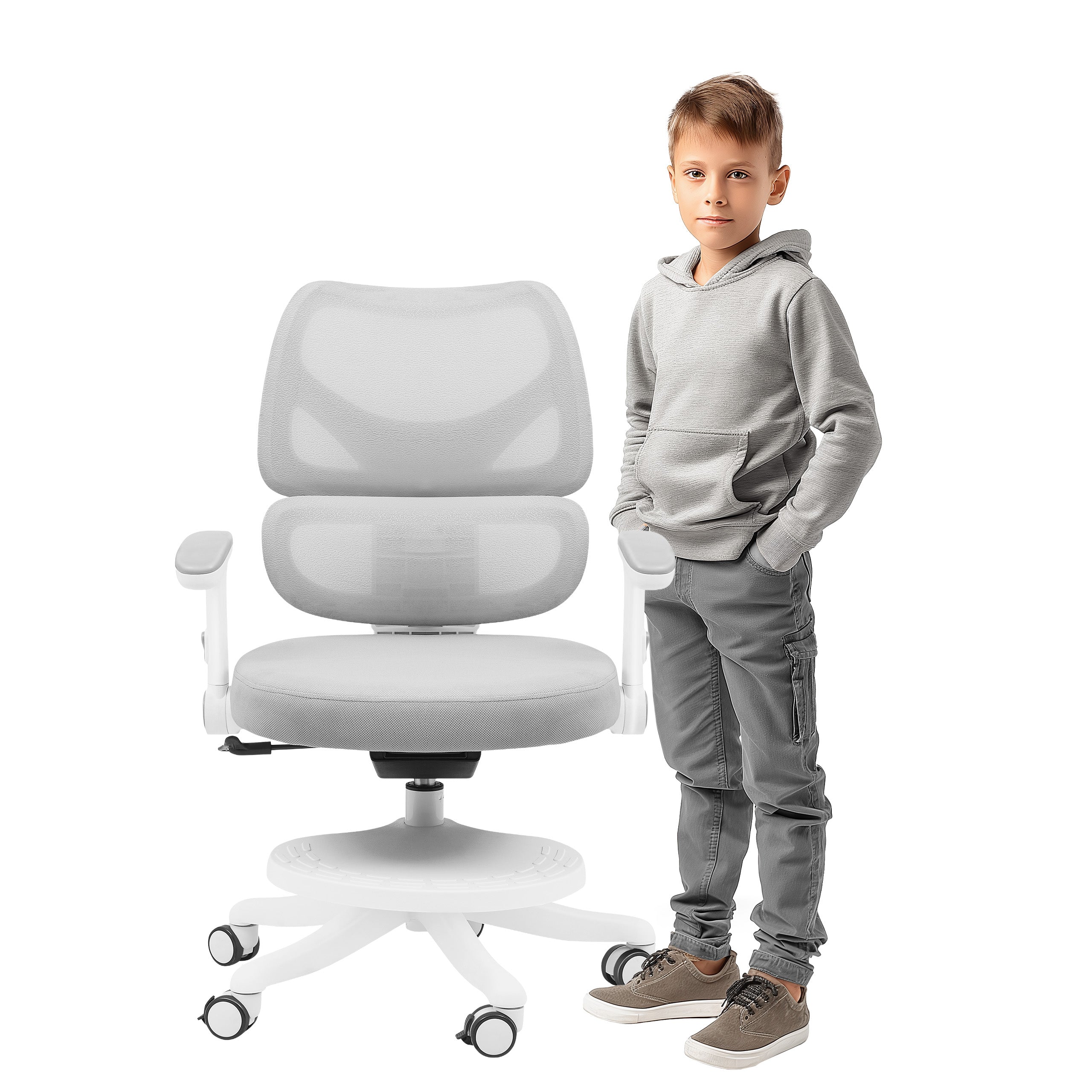 Fotel obrotowy dla dziecka Mark Adler Junior 5.3 Grey