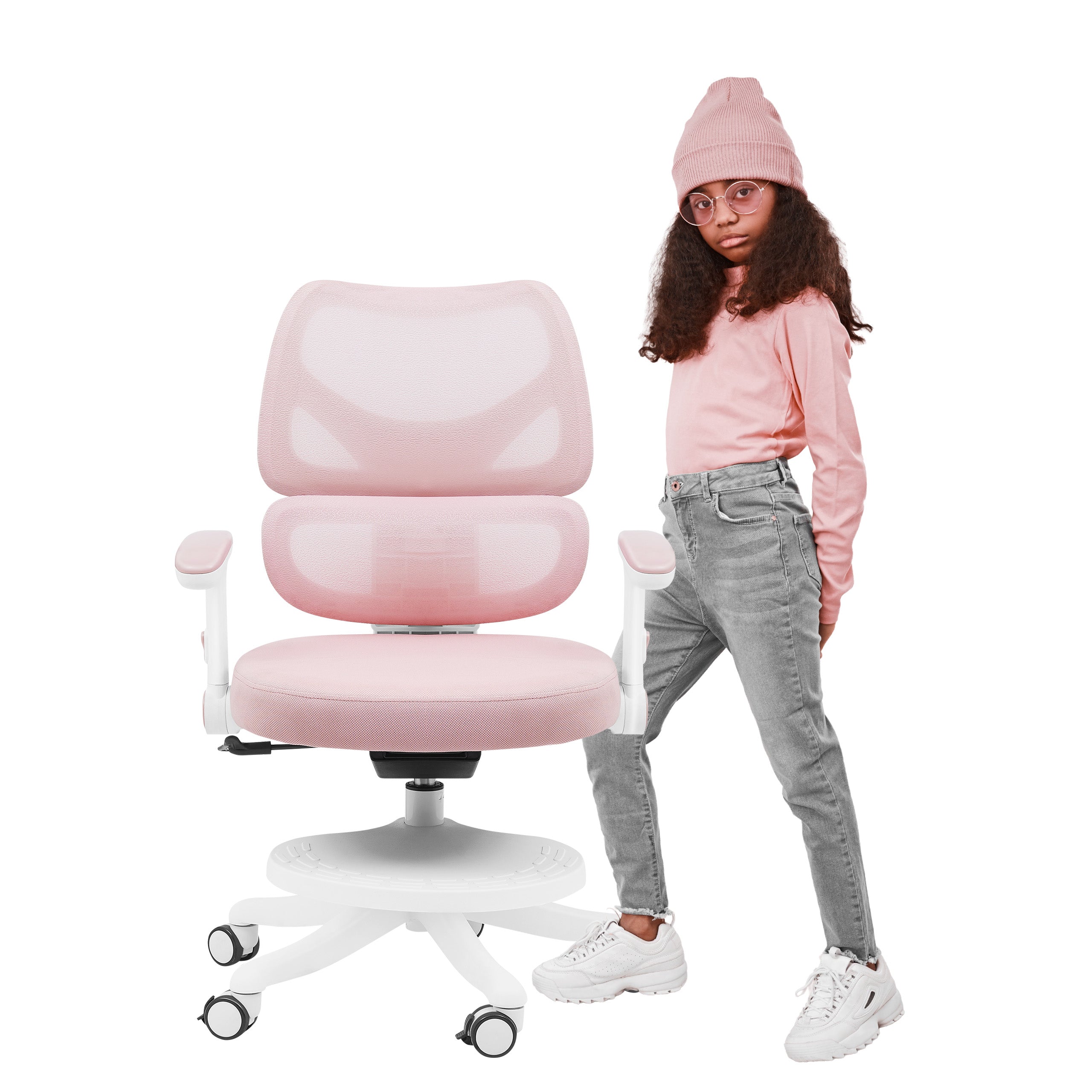 Fotel obrotowy dla dziecka Mark Adler Junior 5.3 Pink