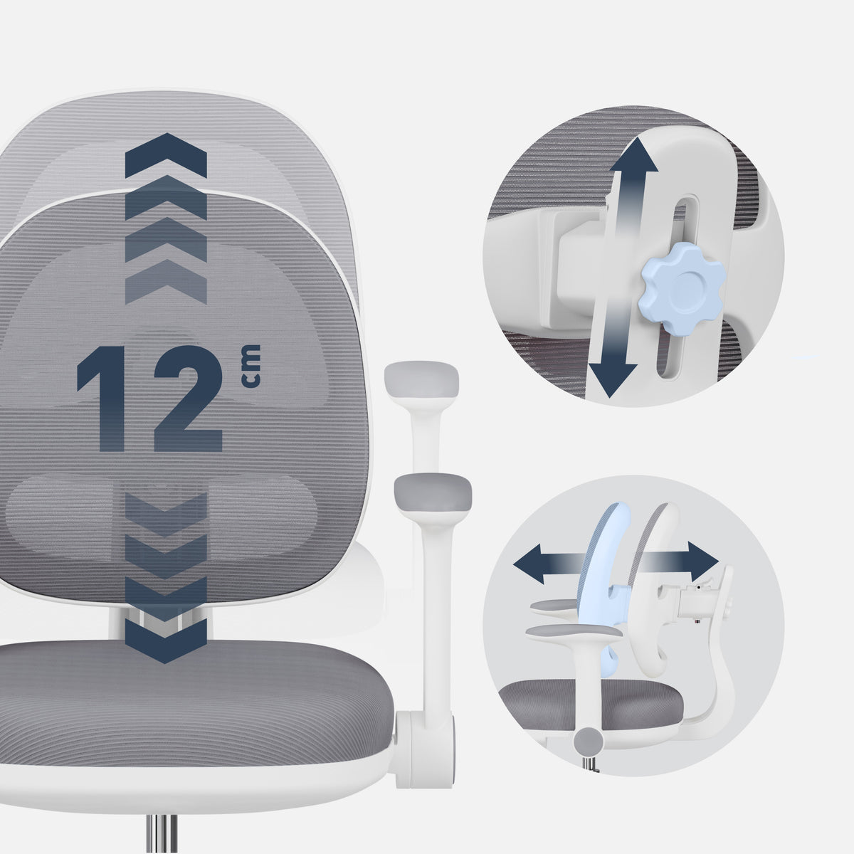 Mark Adler Junior 3.6 Grey ergonómikus írószék gyerekeknek