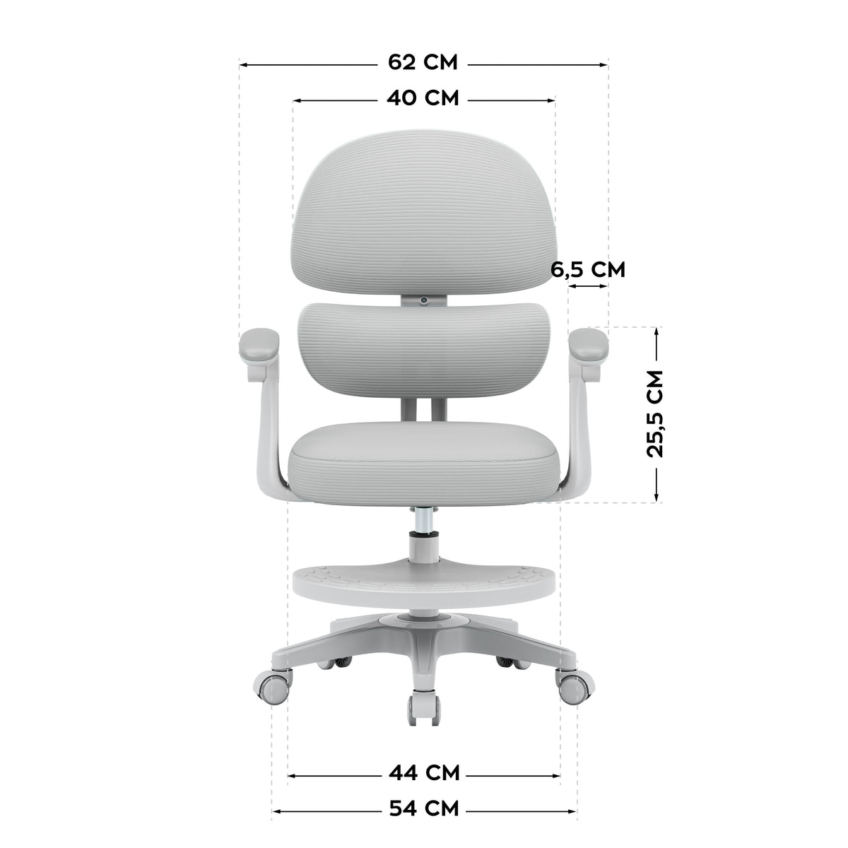 Mark Adler Junior 4.4 Grey ergonómikus gyermekfotel