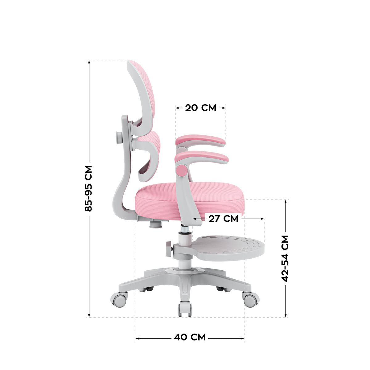 Ергономично детско кресло Mark Adler Junior 4.4 Pink