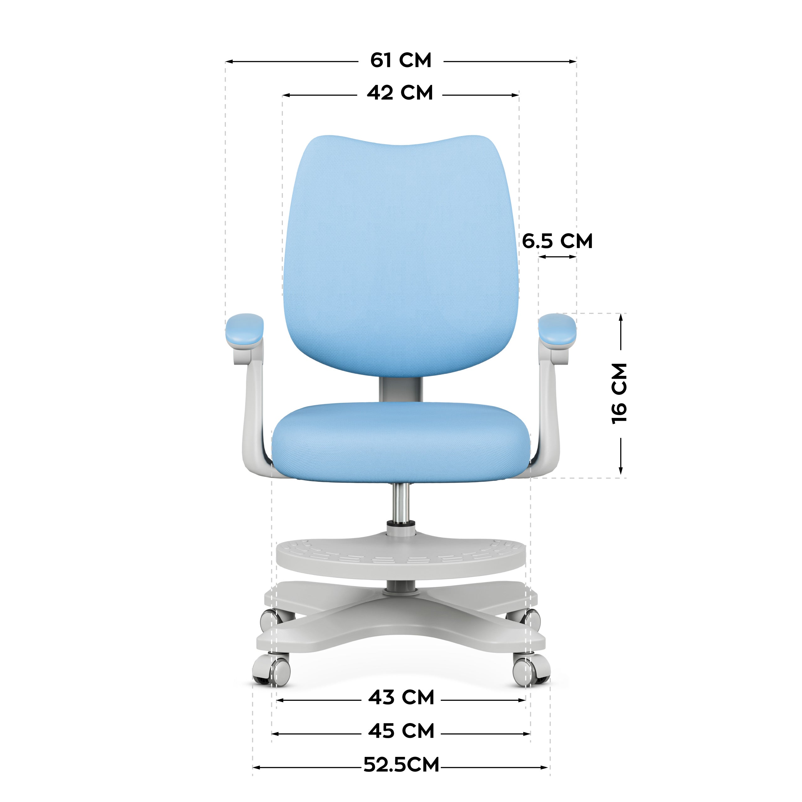 Ergonomiczny fotel dla dzieci Mark Adler Junior 4.6 Blue