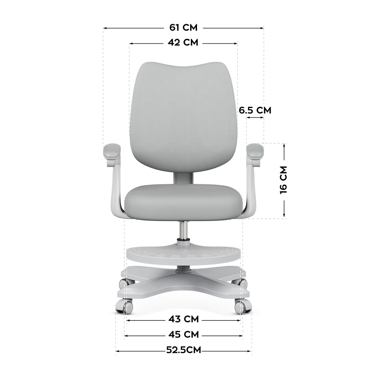 Ергономично детско кресло Mark Adler Junior 4.6 Grey