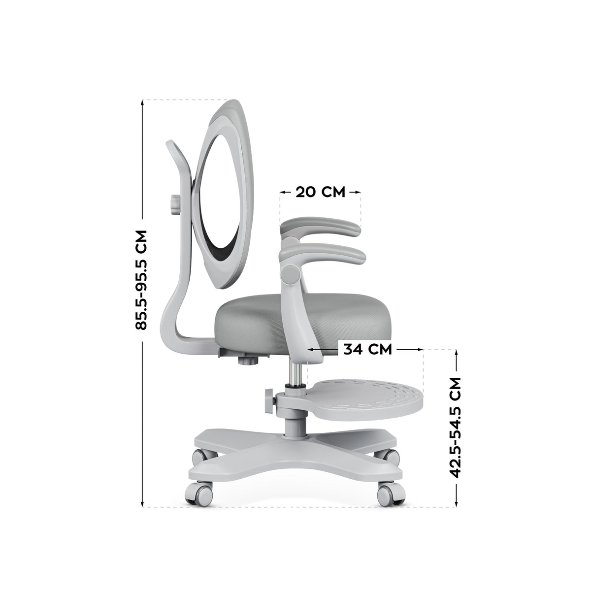 Ергономично детско кресло Mark Adler Junior 4.6 Grey