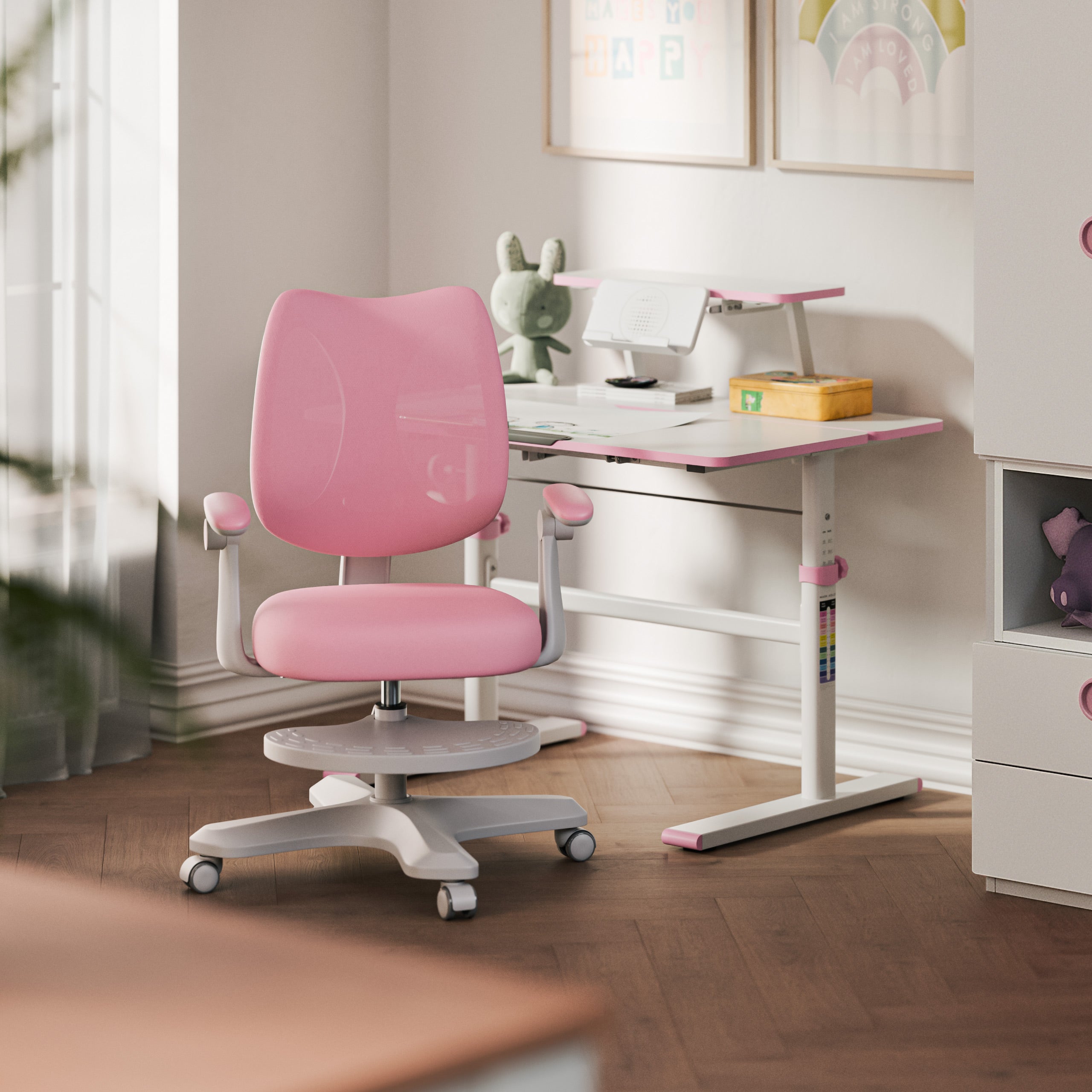Ergonomiczny fotel dla dzieci Mark Adler Junior 4.6 Pink