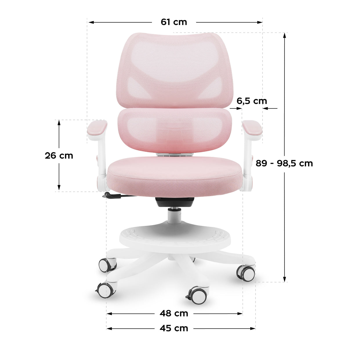 Въртящо се детско кресло Mark Adler Junior 5.3 Pink