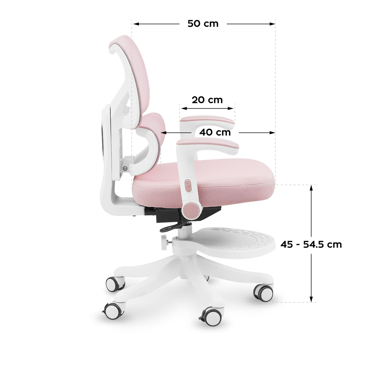 Въртящо се детско кресло Mark Adler Junior 5.3 Pink