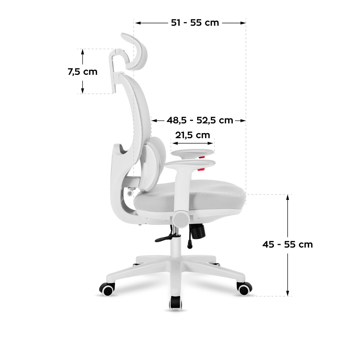 Ергономично детско кресло Mark Adler Junior 6.3 Grey