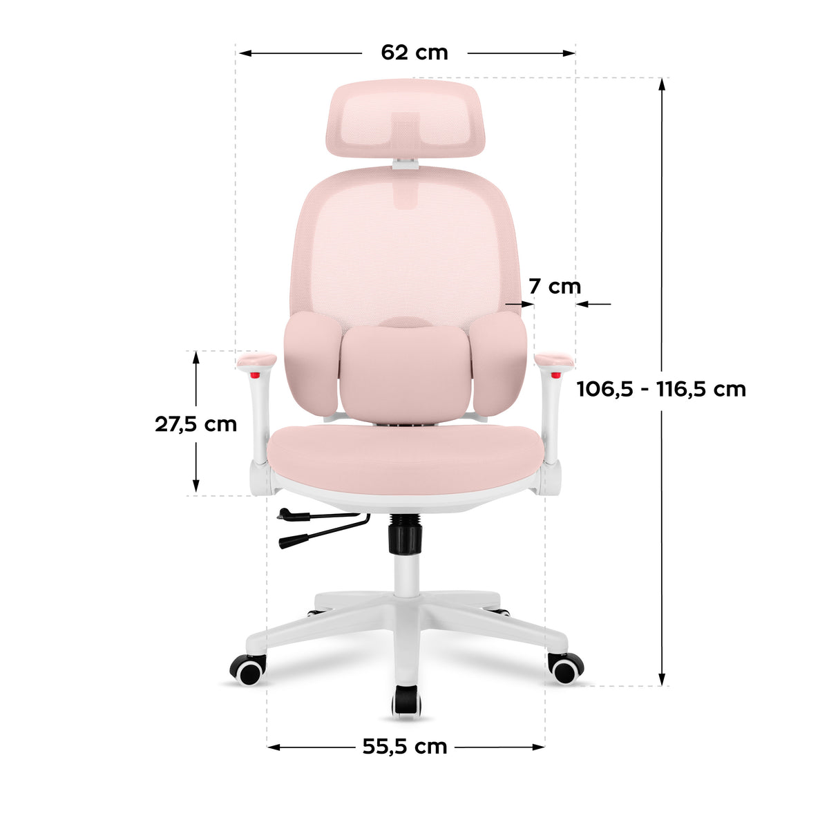 Ергономично детско кресло Mark Adler Junior 6.3 Pink