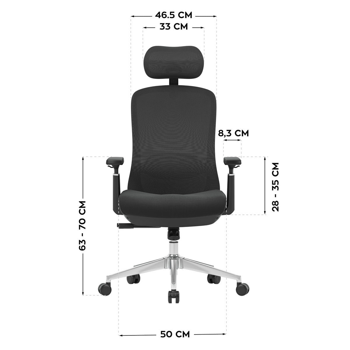 Mark Adler Leadpro 6.0 Black masszázsfunkcióval ellátott irodai szék